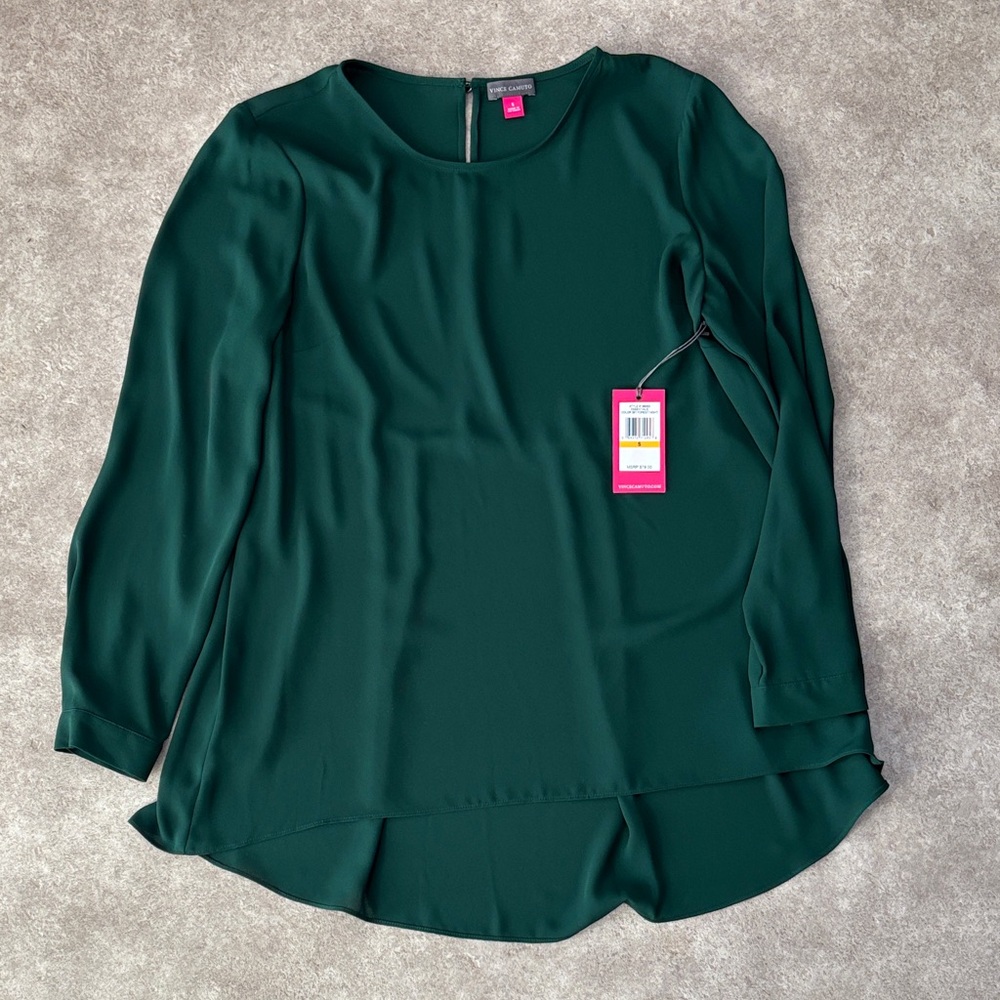 Vince Camuto Dark Green Blouse